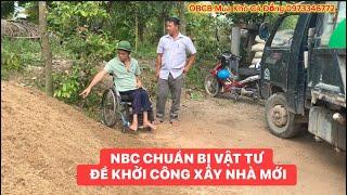 Ngọc Bếp Củi cùng anh Việt đã chuẩn bị vật liệu sẵn sàng khởi công xây nhà mới