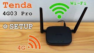 Tenda 4G03 Pro 4G Router Wi-Fi • Unboxing, installation, configuration and test
