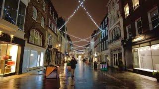 [4K] Evening walk through the  streets of London After Rain - Oxford Street / Bond Street Station