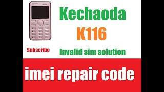 kechaoda k116 imei change code 2020