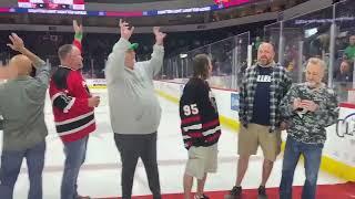 3/17/22 UNT Alumni Assoc. Recognition at Cary Lumkes Memorial UNT Night with the Allen Americans