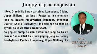 Jingpyntip ba sngewsih - Khlad noh i Rev. Grandville Leroy