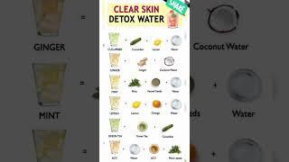 Clear skin detox water #trending #drink #skincare #glowingskin for more weightloss check my channel