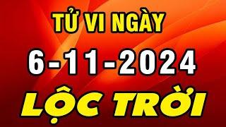 Tu Vi Hang Ngay 6-11-2024 Ăn Lộc Trời Ban Con Giáp May Mắn TRÚNG SỐ Giàu Ngút Trời Bạc Tỷ Về Tay