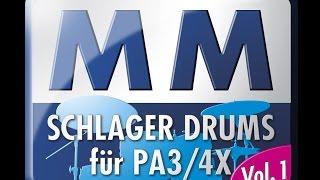 MM Schlager Drums Vol. 1 Erweiterung für Korg PA3X und PA4X