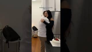 I SURPRISED MY BOYFRIEND and his reaction was so sweet  #boyfriend #couple #birthday