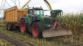 Maïs 2010 | Wet harvest | Fendt tractoren | John Deere 6950 | Reyrink | Schlamm