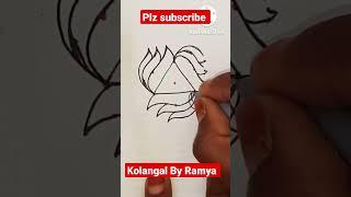 3×2 daily use dot kolam/simple kolam/Easy kolam/Beautiful rangoli/latest rangoli/muggulu #shorts