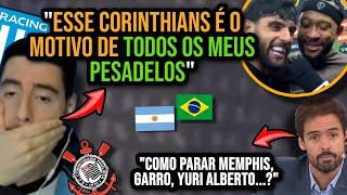 IMPRENSA ARGENTINA M0RR3ND0 DE MEDO DO CORINTHIANS CONTRA RACING: COMO PARAR DEPAY, GARRO, YURI...?