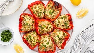 Cheesy Salmon Melt Stuffed Peppers Recipe