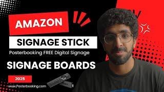 Amazon signage stick with posterbooking for digital signage boards 2025