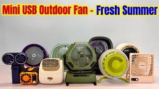 Mini USB Fan Outdoor - Air Conditioner Water Spray Fashion Fan | Unboxing And Review