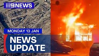 Death toll rises in LA as fires continue; Six dead after Prague restaurant fire | 9 News Australia