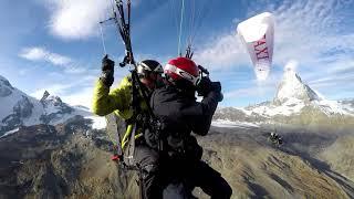 Paralysed Passenger fly from Breithorn 4164m with Air Taxi Zermatt