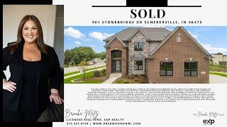 SOLD by Brooke Metz | 901 Stonebridge Dr Schererville, IN 46375 | Luxury Brick Home |