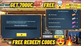 700UC FREE VOUCHERS FOR EVERYONE  | CARNIVAL EVENT REDEEM CODES  #trickstar #trick #pubgmobile