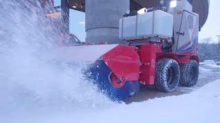 Quickly Remove Snow From Sidewalks With The Ventrac SSV Broom – Simple Start