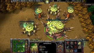 Wc3 - Survival Chaos (Gameplay x4 speeded) (Warcraft III)