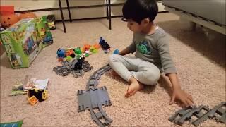 Lego Duplo Train Truck Track Building Blocks| Kids Fun & Learning Video| Arjun'sFunWorld