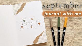 BULLET JOURNAL SETUP | september 2023 ️ (simple autumn theme)