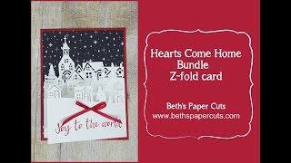 Z-Fold card with the Hearts Come Home bundle ~ Beth's Paper Cuts