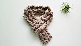 꽈배기 목도리 뜨기 twisted muffler knitting