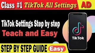 Tiktok Account Complete Settings 2024 | Tiktok Foryou Setting | Tiktok Video Viral Setting Kese Kare