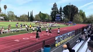 Zach Payne - 11.14 100m (lane 5) Wins at tri-meet