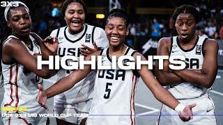 USA golden again at 3x3 U18 // HIGHLIGHTS