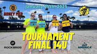 SR1 Volleyball Tournament 14U Final | January 25th 2025 | Kinsley/Shaza vs Stela/Madeline