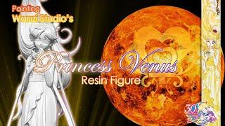 Painting the Most Dazzling Princess Venus  Resin Figure for Sailor Moon's 30th Anniv. (Subt Esp)