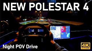 NEW Polestar 4 NIGHT POV Drive