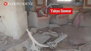 'Final moments' of Hamas leader Yahya Sinwar captured on drone footage