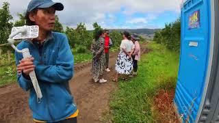 We went to Apple farm with Bela baiji In Tasmania Australia