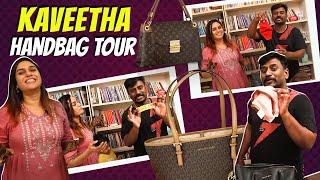 What's Inside Kaveetha's Handbag  வசமா மாட்டுனியா  Kaveetha Rajmohan Vlogs