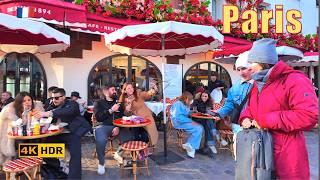 Paris, France - Walking tour in Paris, February 18, 2025  - Quartier Montmartre, Paris 4K UHD