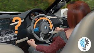 How does the Steering Wheel automatically returns to its center?