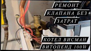 Трехходовой клапан на Висман витопенд 100w. Ремонт клапана без затрат.