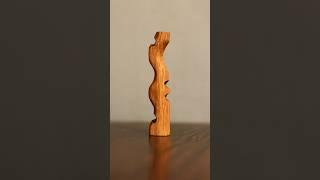 From Roots to Art: An Oak Wood Sculpture  #woodcarving #diy #wood #woodart #shortvideo #shorts