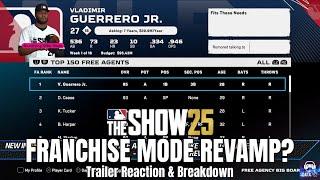 MLB THE SHOW 25 | Franchise Mode Revamp? (Trailer Breakdown)