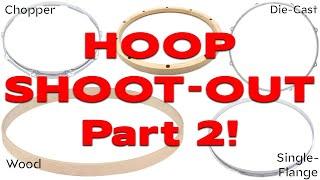 Snare Hoop Shootout 2: Exploring the Sounds of Single-Flange, Stick Chopper, Die-Cast, and Wood