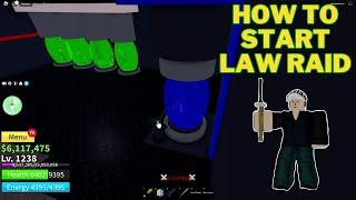 How To Start Law Raid in Blox Fruits | Order Raid Boss | Roblox