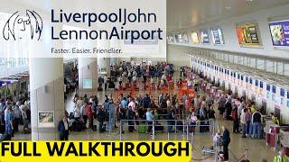 LIVERPOOL JOHN LENNON AIRPORT - FULL WALKTHROUGH INCLUDING DUTY FREE SHOPS AND RESTAURANTS