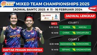 Jadwal Lengkap dan Daftar Pemain Indonesia di kejuaraan BAMTC 2025 ~ Badminton Asia