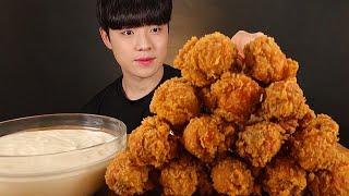 황금올리브 닭다리 후라이드 치킨 먹방 (Feat. 뿌링뿌링소스) BBQ FRIED CHICKEN & YOGURT SAUCE ASMR MUKBANG チキン ayam goreng 