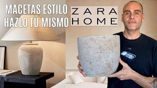 Macetas Efecto Envejecido Estilo ZARA HOME | Hazlo tú mismo - Abel de González