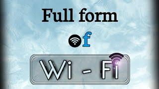 Full form of Wi-Fi | wifi full form | Shams Academy #shorts #ytshorts