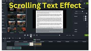 How to add scrolling text effect in Camtasia studio|How do I make scrolling text| text scrolling