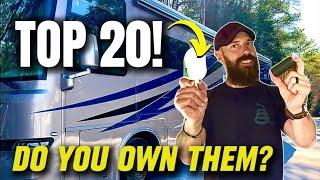 Top 20 RV Accessories, Items and Gear Everybody is Using…Or Should Be!