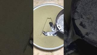 #art #metal #pottery #sand #cake #shortvideo 179 فن وصناعة صب المعادن